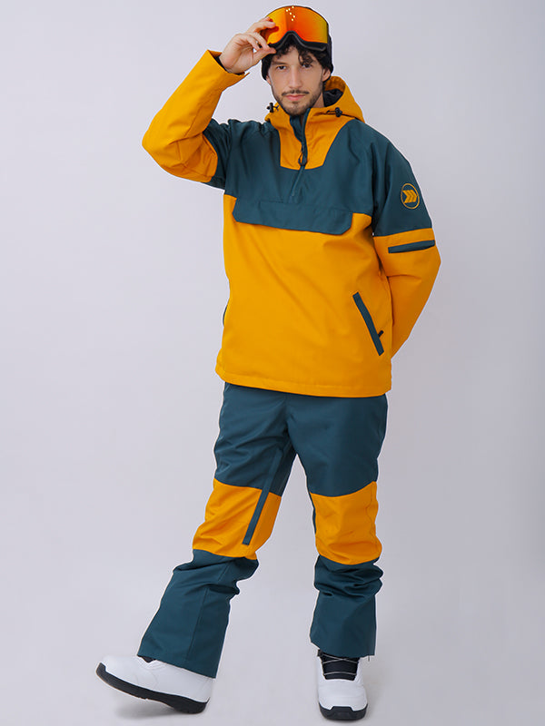 Men's Snowshred Alpine Ranger Colorblock Anorak Snowsuits