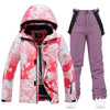 Women's Arctic Queen Insulated Pink Goose Two Piece Snowsuits