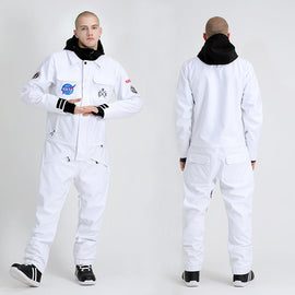 Men's SMN Slope Star Nasa Icon Ski Suits Winter Snow Jumpsuits (U.S. Local Shipping)