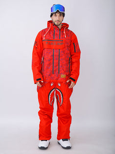 Men's PINGUP P-40 Fighter & Shark Conjoined One Piece Snowboard Suits main image 0