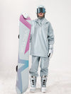 Women's Vector Unisex Fleeced Hood Insulated Anorak Snow Jacket