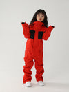 Kid's Air Pose Winter Warrior Block One Piece Snowsuit