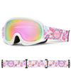 Kids Nandn Unisex Wintersports Fashion Ski Goggles Package