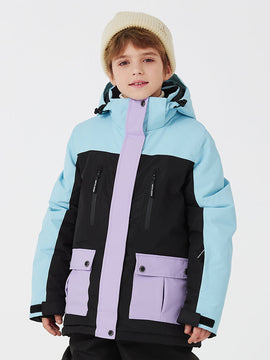 Kid's Unisex Mountain Lover Waterproof Snow Jacket