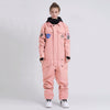 Women's SMN Slope Star Nasa Icon One Piece Ski Suits Winter Jumpsuit (U.S. Local Shipping)