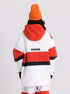 Women's Cosone Winter Forward Zipper Colorblock Windbreaker Snow Jacket
