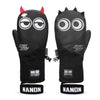 Men's Nandn Full Leather Snow Mascot Snowboard Gloves Winter Mittens