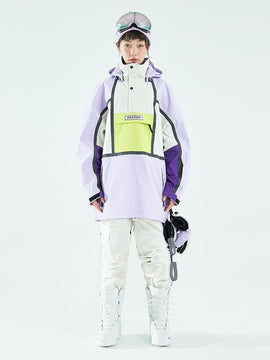 Women's Vector Unisex Reflective Purple Sky Winter Snow Suit