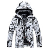 Men's Graffiti Street Fashion Waterproof Snow Jackets Winter Coats