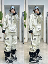 Women's John Snow Unisex Snow Addict Street Fashion Two Pieces Winter Snowsuit