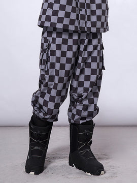 Men's RAWRWAR Checkerboard Snowboard Pants