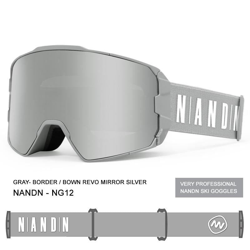 Nandn New Unisex Optics Winter Fashion Snowboard Frameless Ski Goggles