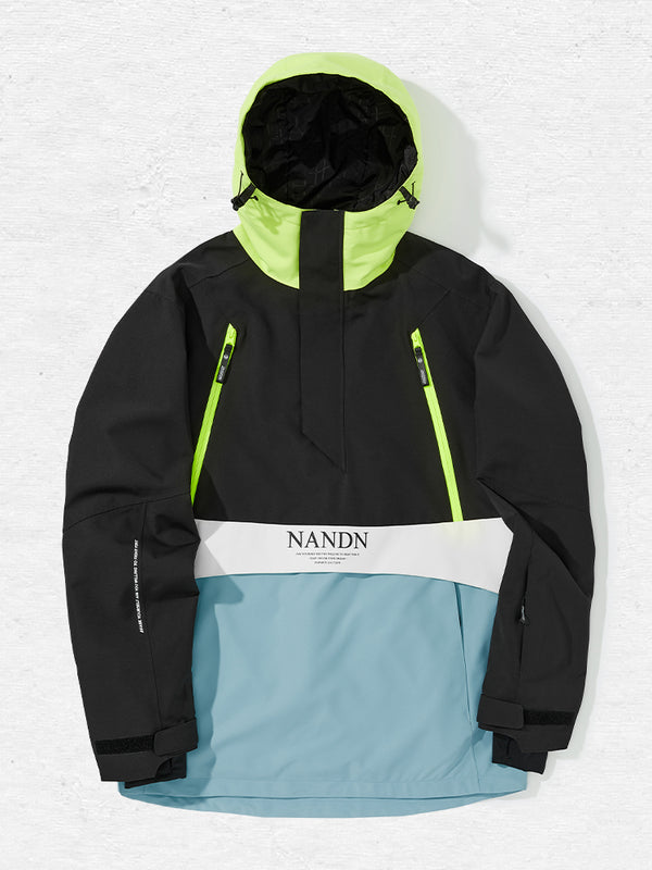 Men's Nandn Happy Holidays Snowboard Anorak Jacket