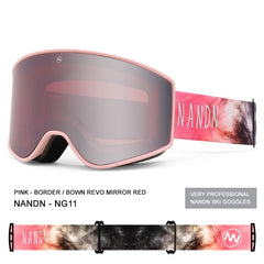 Nandn Unisex Snowboard Protection Interchangeable Snow Ski Goggles