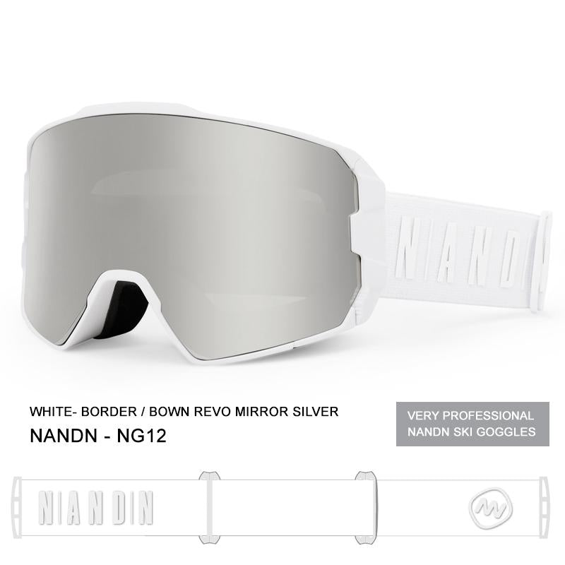 frameless snow goggles Nandn New Unisex Optics Winter Fashion Snowboard Frameless Ski Goggles