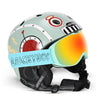 Luckyboo Kids Unisex Cute Animal Ski Helmet & Goggle Set