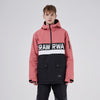 Men's RAWRWAR Powershot Cargo Half Zipper Snow Jacket with Removable Hem
