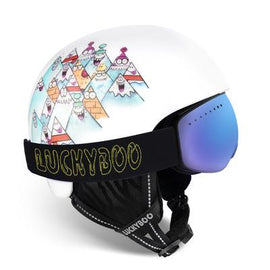 Luckyboo Kids Unisex Premium Ski  Goggle & Helmet Set