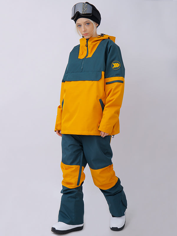 Women's Snowverb Alpine Ranger Colorblock Anorak Snowsuits (U.S. Local Shipping)