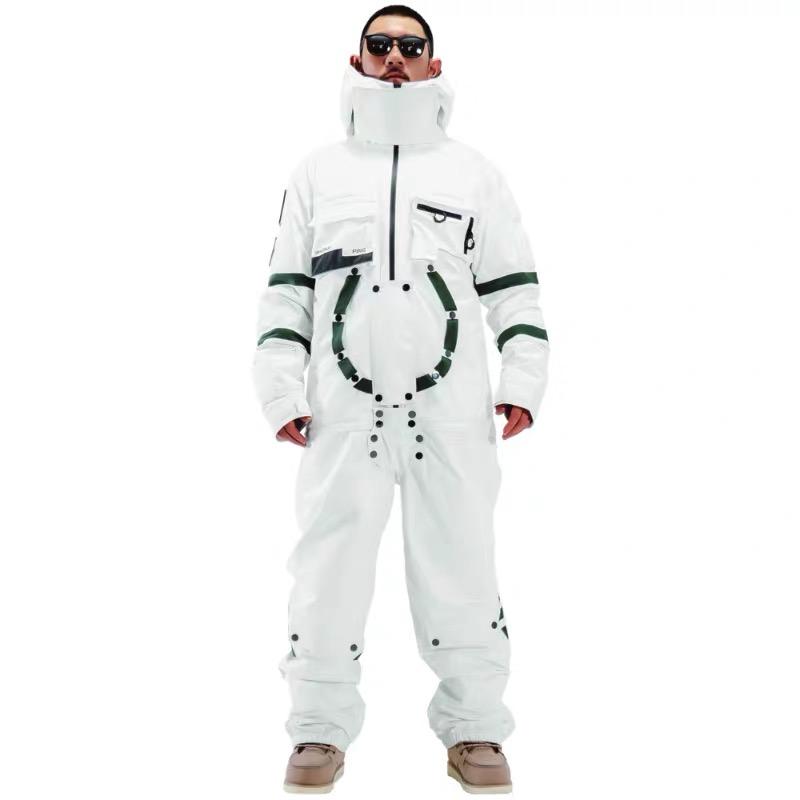 salomon conspiracy mens one piece ski suit Men's PINGUP Nasa Space Station One Piece Snowboard Suits Ski Jumpsuit