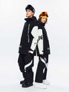 Men's High Experience Diagonal Opening Full Zipper Freestyle Skiing Snowsuit