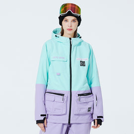 Women's Sportive Unisex Fun Spot Snow Jacket