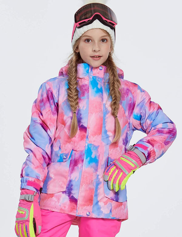 Girl's Phibee Artistic Creation Winter Outdoor Sportswear Waterproof Ski Jacket - snowshred