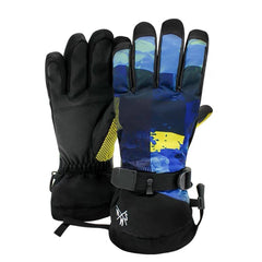 Men's New Fashion Colorful Waterproof Ski Gloves
