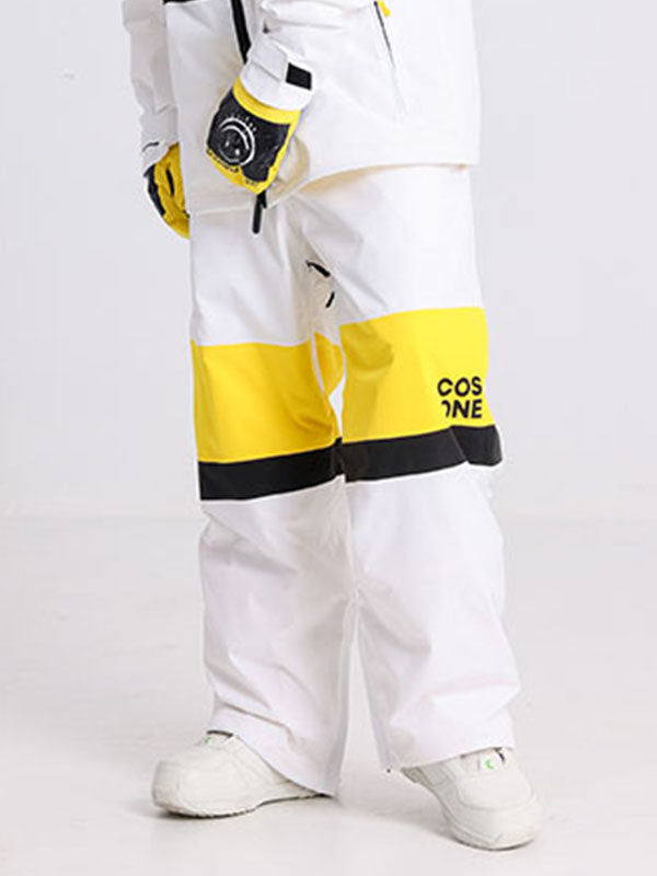 Men's Cosone Winter Forward Zipper Colorblock Windbreaker Snow