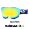 Unisex Color Strap Full Screen Ski Goggles - snowshred