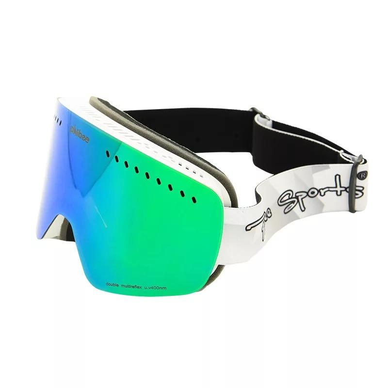 spherical ski goggles Unisex Phibee Snowboard Snow Goggles for Men & Women Anti-Fog UV Protection Spherical Dual Lens Design
