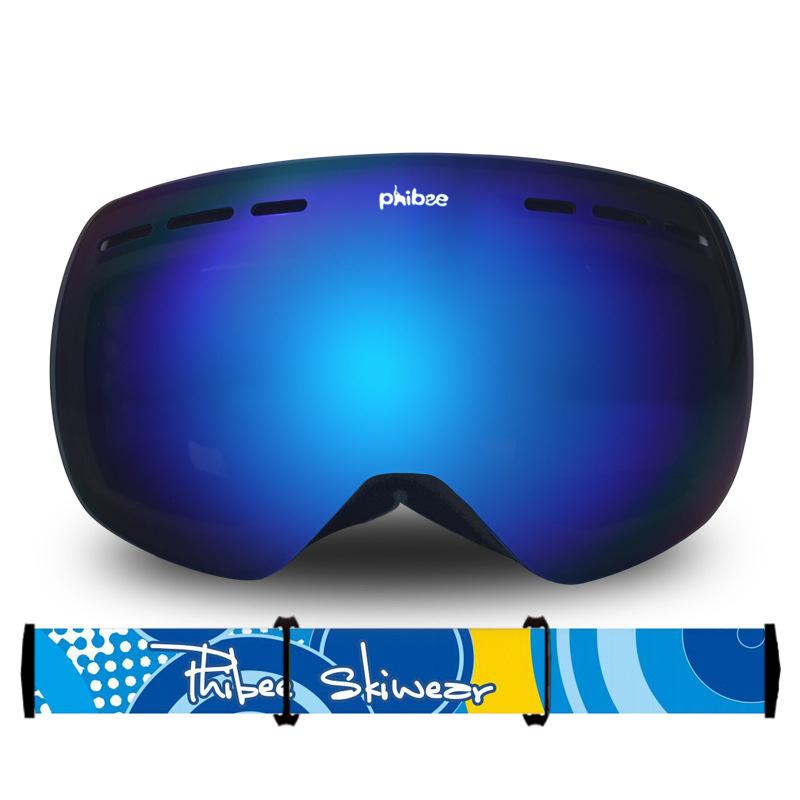 ski goggles uv protection Unisex Phibee Ski Goggles Frameless 100% UV Protection