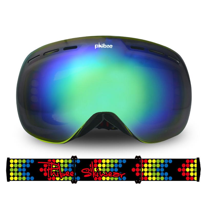 ski goggles uv protection Unisex Phibee Ski Goggles Frameless 100% UV Protection