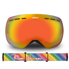 Unisex Phibee Ski Goggles Frameless 100% UV Protection