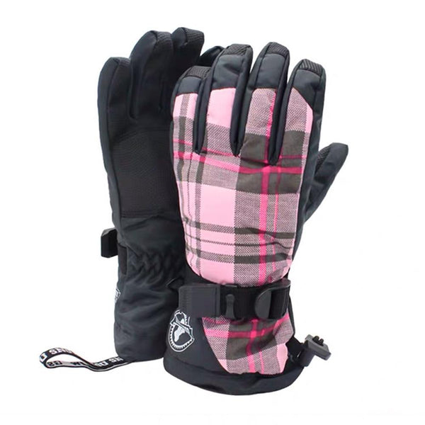 Women's British Colorful Waterproof Snowboard Gloves - snowshred