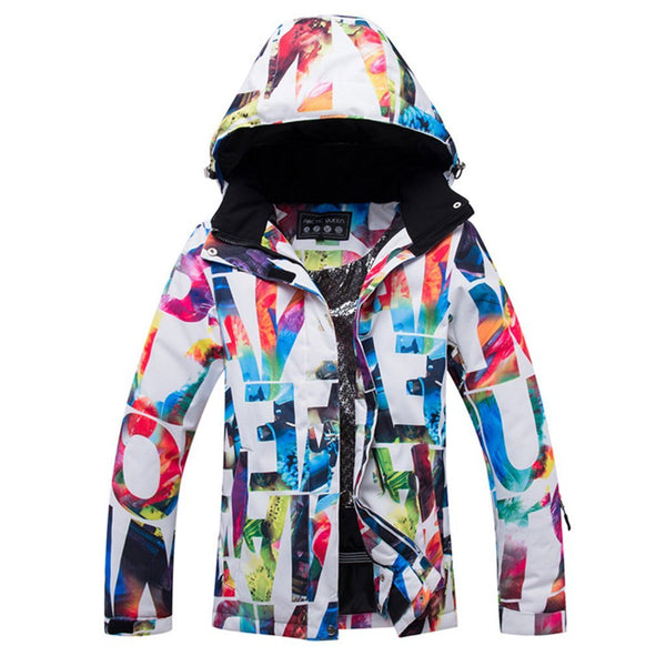 Women's Colorful Performance Insulated Ski Jacket with Zip-Off Hood - snowshred