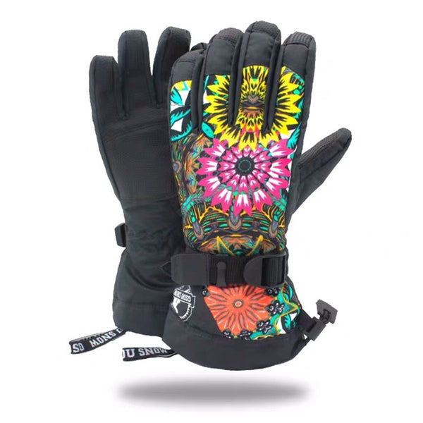 Women's Sunflower Waterproof Ski Gloves - snowshred